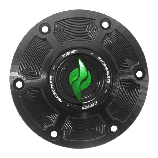 Accossato green aluminum fuel tank cap quick release KTM 1290 SuperDuke 2014-2021