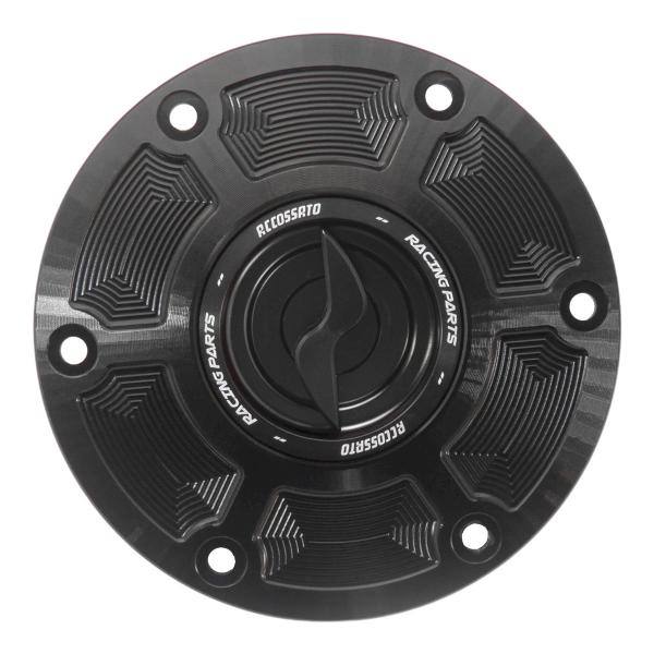 Accossato black aluminum fuel tank cap quick release KTM 1290 SuperDuke 2014-2021