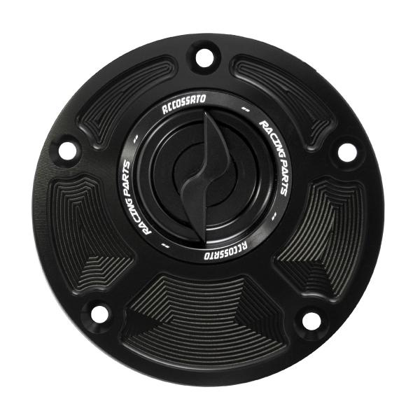 Accossato black aluminum fuel tank cap quick release MV Agusta 1000 F4 1997-2009