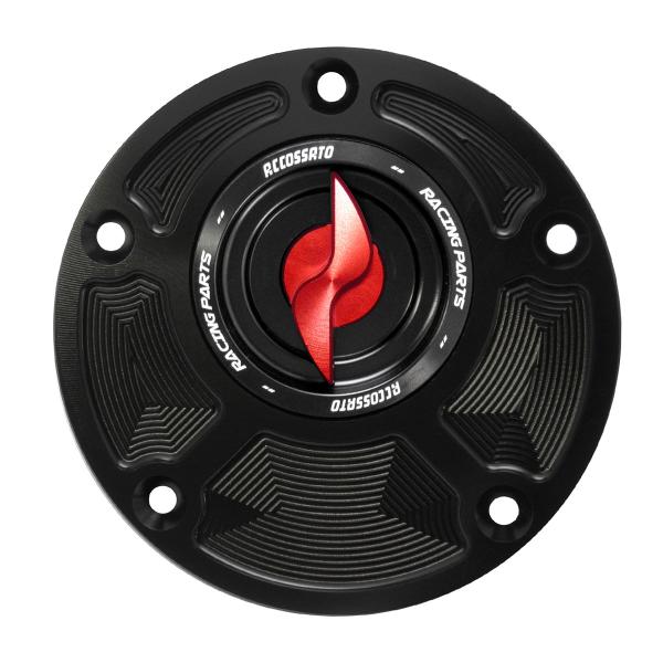 Accossato red aluminum fuel tank cap quick release MV Agusta 1000 F4 1997-2009