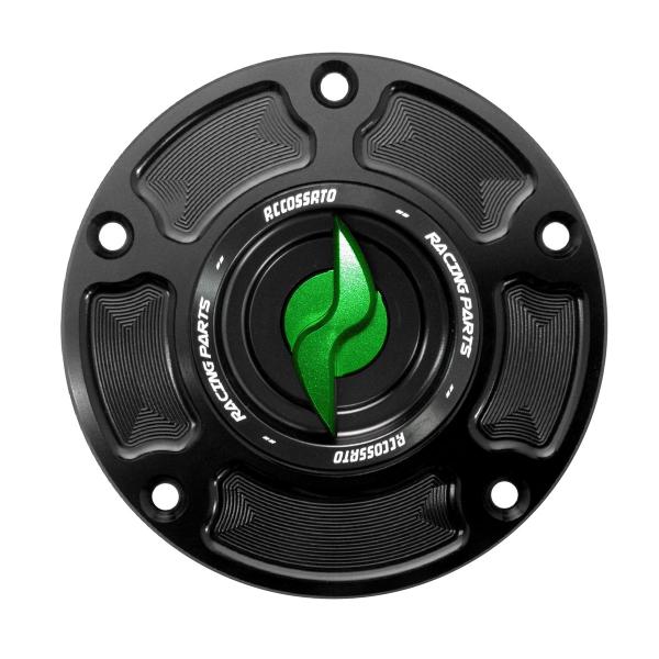Accossato green aluminum fuel tank cap quick release MV Agusta 1000 Brutale 2020-2021