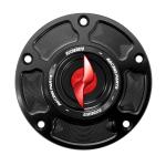 Tappo serbatoio benzina Accossato alluminio rosso chiusura rapida Aprilia Tuono V4 2025-2026