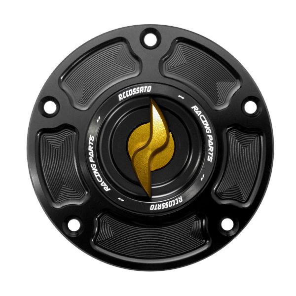 Accossato gold aluminum fuel tank cap quick release MV Agusta 920 Brutale 2010-2019
