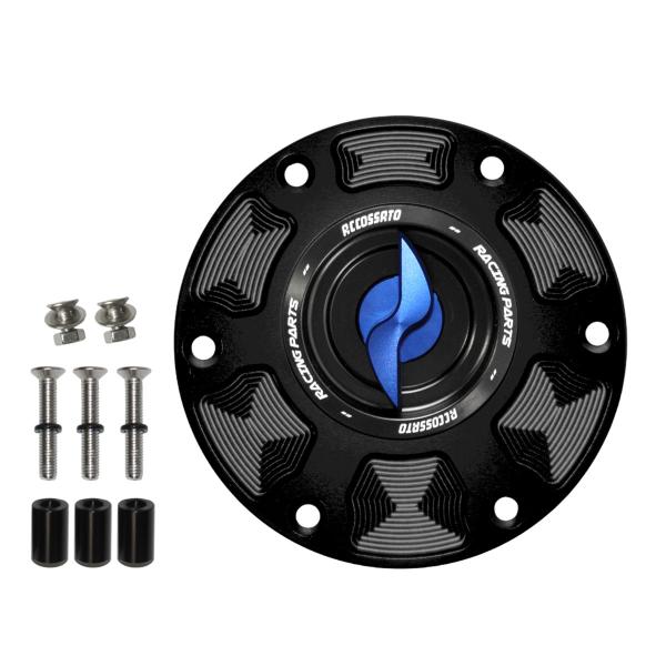 Accossato blue aluminum fuel tank cap quick release MV Agusta 675 Brutale 2012-2020