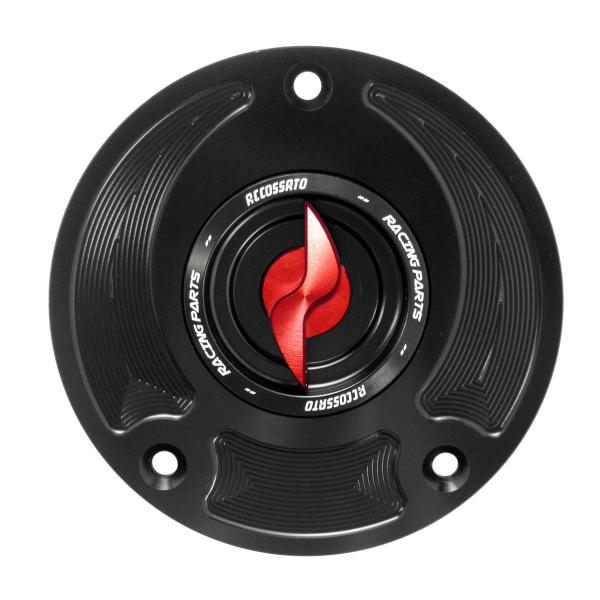 Tappo serbatoio benzina Accossato alluminio rosso chiusura rapida Suzuki GSXR600 2004-2013