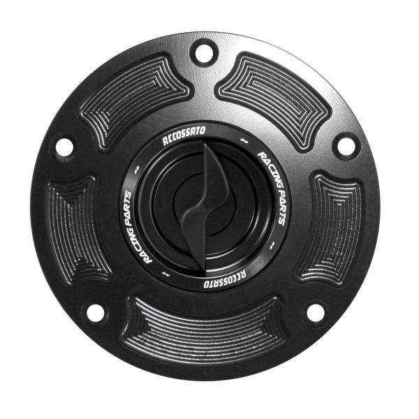 Tappo serbatoio benzina Accossato alluminio nero chiusura rapida Ducati 848 2015