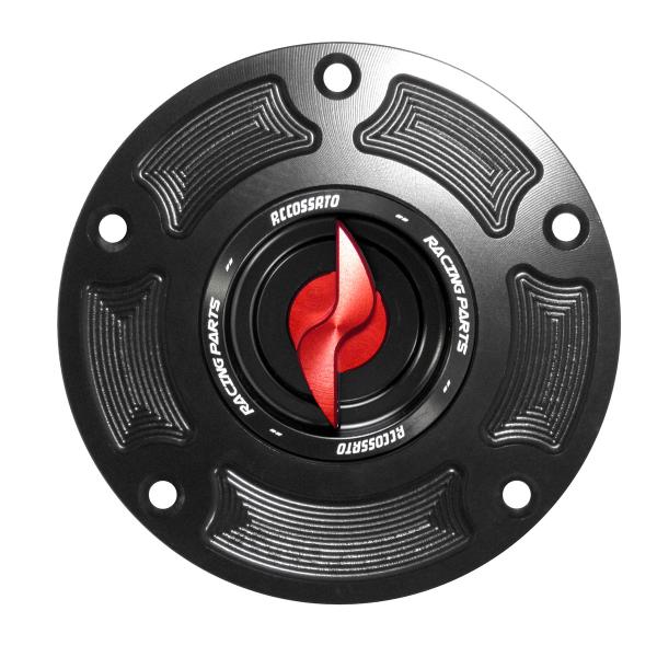 Tappo serbatoio benzina Accossato alluminio rosso chiusura rapida Buell XB9 2003-2010