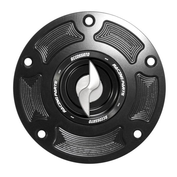 Tappo serbatoio benzina Accossato alluminio argento chiusura rapida Ducati Panigale 1299 2015-2017