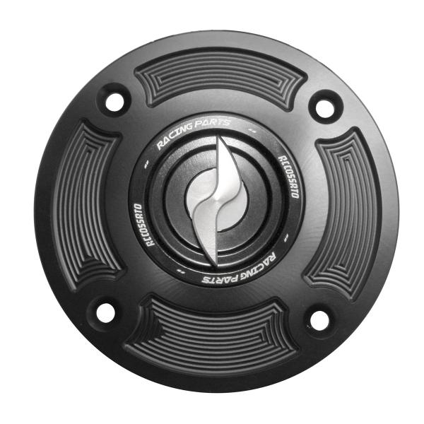 Tappo serbatoio benzina Accossato alluminio argento chiusura rapida Suzuki GSX750 1998-2001