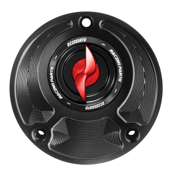 Tappo serbatoio benzina Accossato alluminio rosso chiusura rapida Yamaha YZF R6 1999-2021