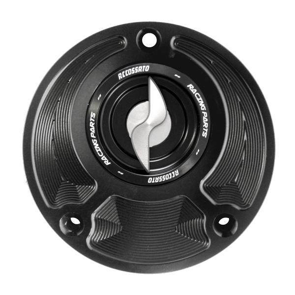 Tappo serbatoio benzina Accossato alluminio argento chiusura rapida Yamaha MT09 2013-2016