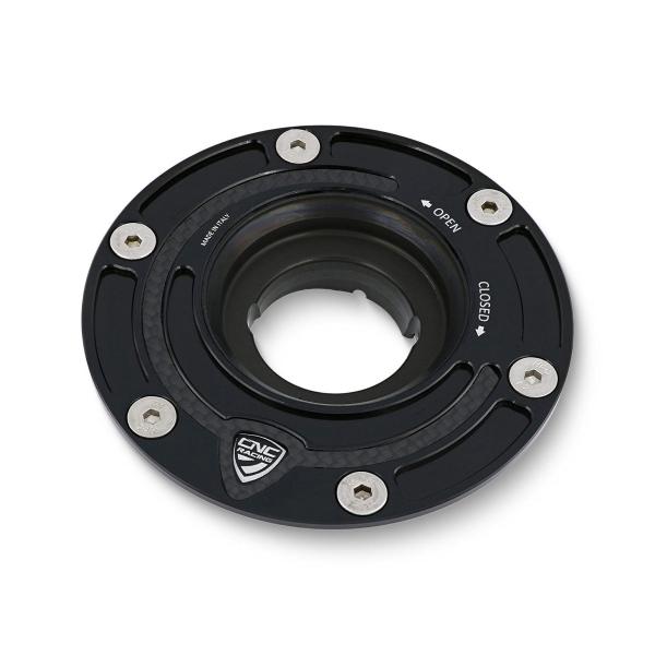 CNC Racing black fuel tank cap flange Carbon Mv Agusta Turismo veloce 800 Rosso 2020-2024