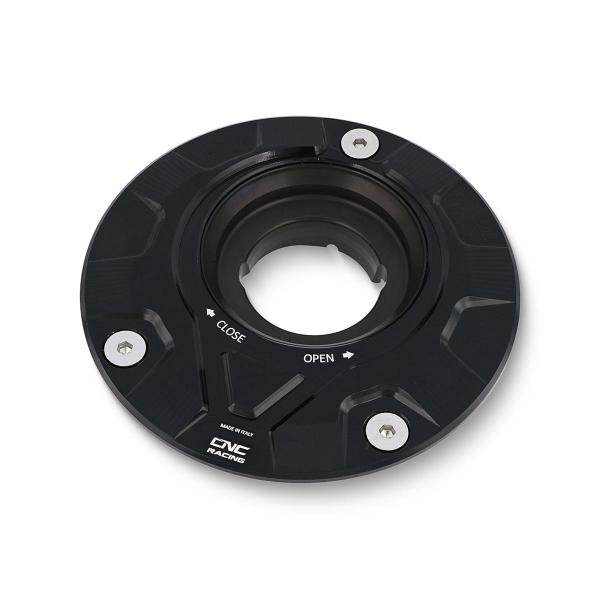 Flangia tappo serbatoio benzina CNC Racing Gear nero Ducati Monster S4R S 2006-2008