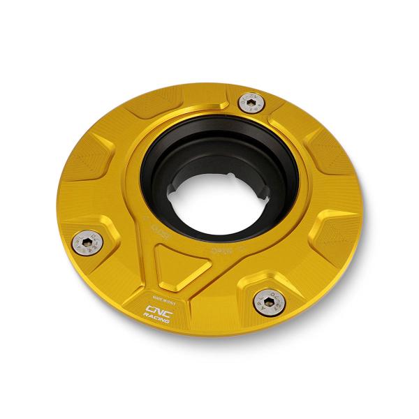 Flangia tappo serbatoio benzina CNC Racing Gear oro Yamaha FZ6 2004-2007