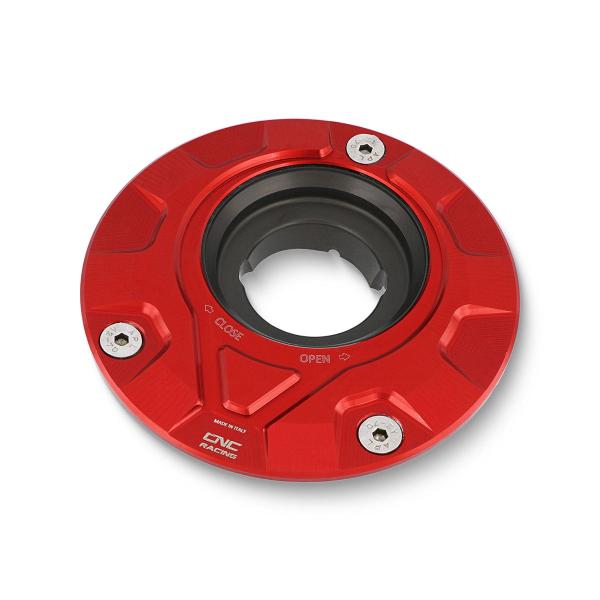 CNC Racing red fuel tank cap flange Gear Yamaha YZF R6 2006-2018