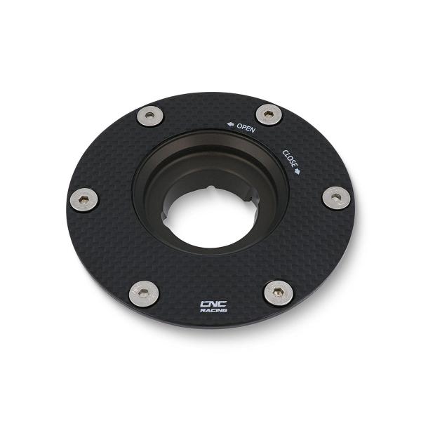 Flangia tappo serbatoio benzina CNC Racing Carbon Opaco Aprilia RS660 2021-2022