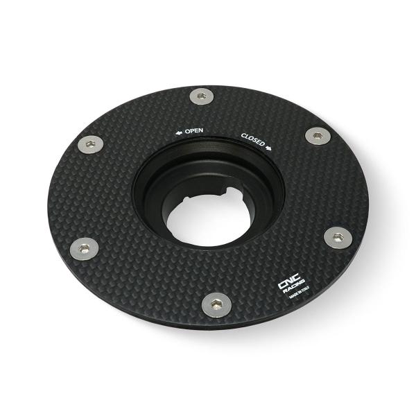 Flangia tappo serbatoio benzina CNC Racing Carbon Lucido Ducati Diavel 1260 2019-2022
