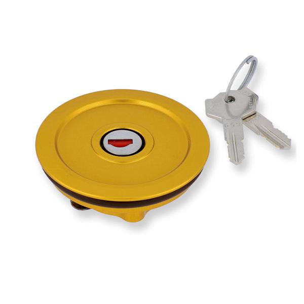 Chiusura tappo serbatoio benzina CNC Racing Key Lock Oro