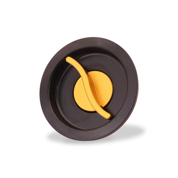 Chiusura tappo serbatoio benzina CNC Racing Fast Open Bicolor Nero/Oro