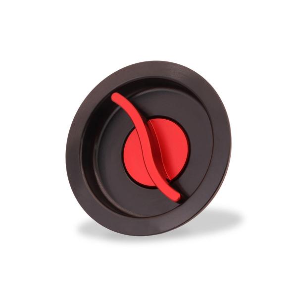 CNC Racing Black/Red closing fuel tank cap Fast Open Bicolor