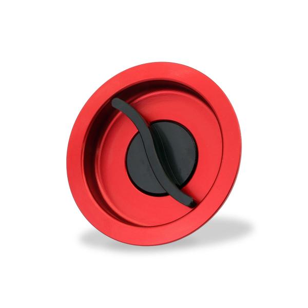 Chiusura tappo serbatoio benzina CNC Racing Fast Open Bicolor Rosso/Nero