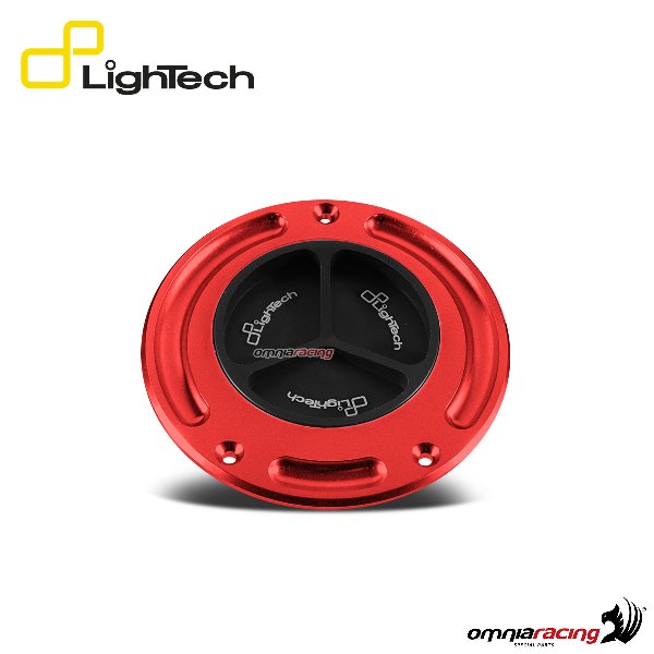 Tappo serbatoio benzina filettato Lightech rosso per Honda tutte