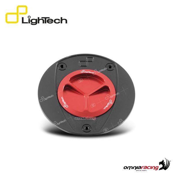 Tappo serbatoio benzina a sgancio rapido filettato Lightech rosso per Yamaha MT09/ Tracer 900 2013>