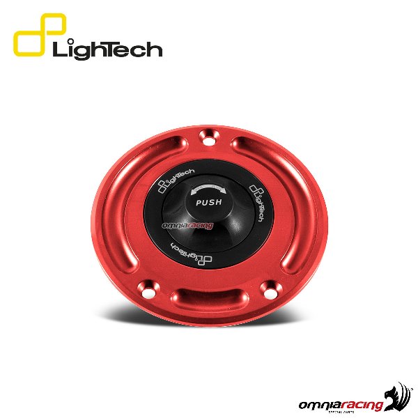 Tappo serbatoio benzina a sgancio rapido Lightech rosso per Honda CBR1000RR 2012>2016