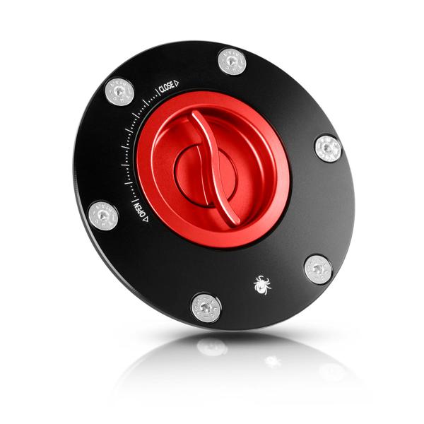 Tappo serbatoio sgancio rapido Paraxite rosso Triumph Daytona 675 R 2010-2016