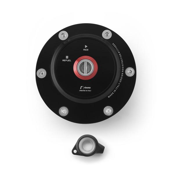 Rizoma black fuel tank cap Triumph Daytona 675 2006-2008