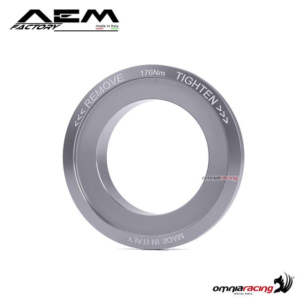 Cono ruota piccola AEM in alluminio ergal colore grigio ardesia