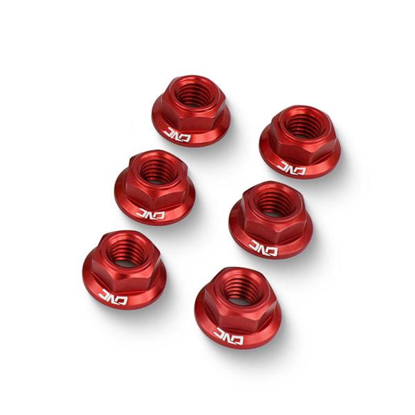 CNC Racing red rear sprocket nuts Ducati Streetfighter 1098S 2009-2014