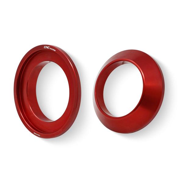 Distanziale conico rosso per dado CNC Racing ruota posteriore Ducati Hypermotard 950 2019-2024