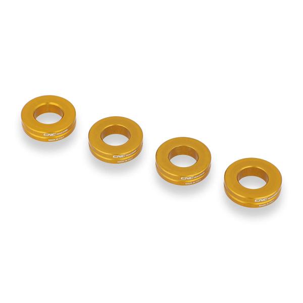 CNC Racing gold front brake caliper spacer kit Aprilia Tuono 1100 2021-2022