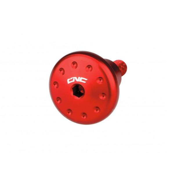 CNC Racing red exhaust heat shield screw Ducati Panigale 1199 2012-2014