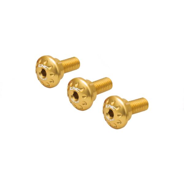 CNC Racing gold Exhaust silencer heat shield screw kit Ducati Monster 937 2021-2024