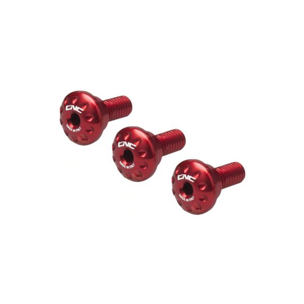 CNC Racing red Exhaust silencer heat shield screw kit Ducati Monster 937 2021-2024