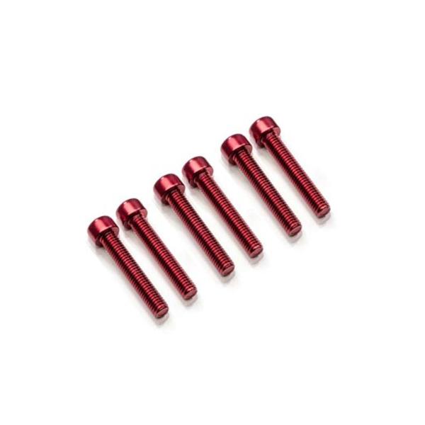 CNC Racing red tank cap screw kit Ducati Diavel 1260 2019-2022