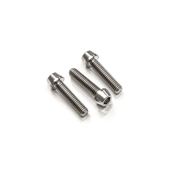 CNC Racing titanium fork upper plate screw kit M8 3pcs Ducati Scrambler 800 Cafe Racer 2017-2021
