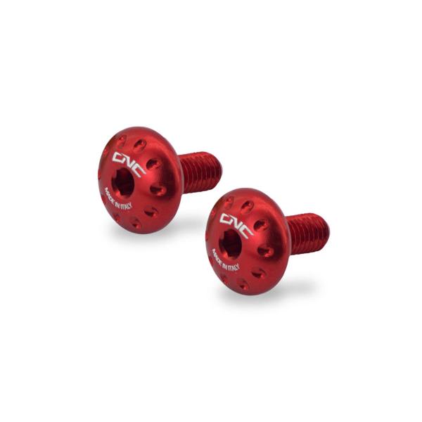 CNC Racing red carbon tank side screw kit Ducati Scrambler 800 Cafe Racer 2017-2021