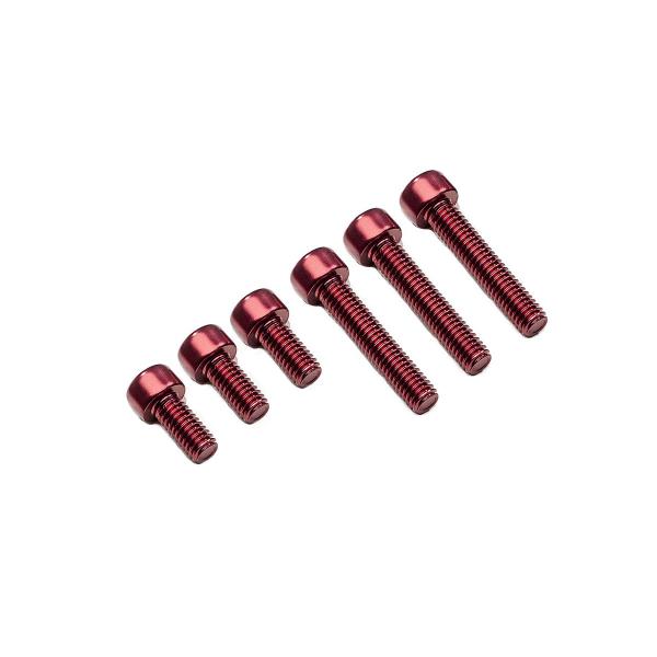 CNC Racing red tank cap screw kit Mv Agusta Turismo veloce 800 Rosso 2020-2024