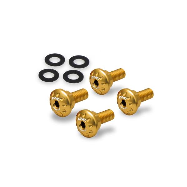 CNC Racing gold front fender screw kit Ducati Multistrada V4 Pikes Peak 2022-2024