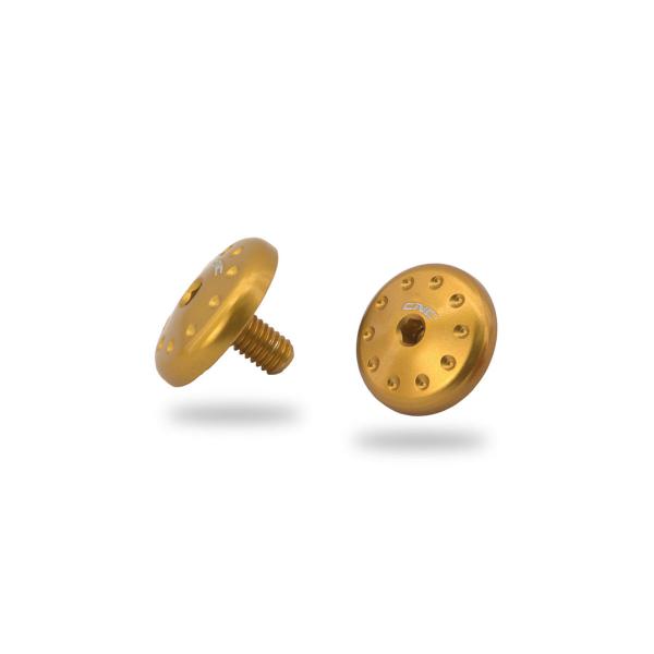 Kit viti deflettori aria anteriori CNC Racing oro Ducati Multistrada V4 2021-2024