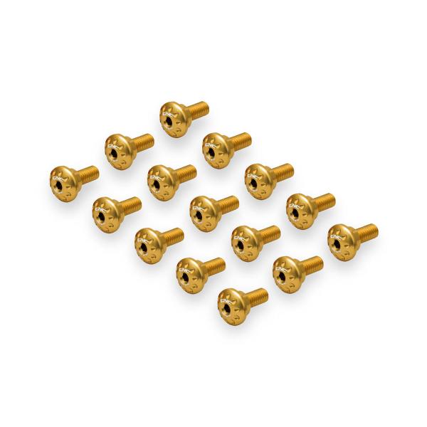 CNC Racing gold side fairing screw kit Aprilia RS660 2021-2024