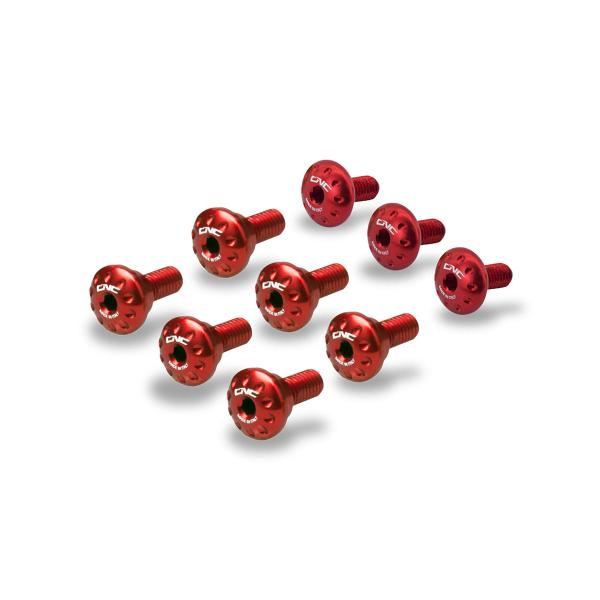 CNC Racing red lower fairing screw kit Aprilia RS660 2021-2024