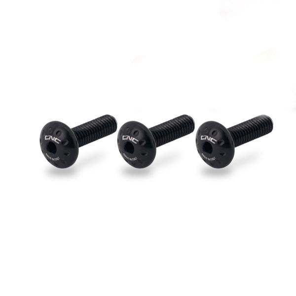 CNC Racing black swingarm cover screw kit Aprilia RS660 2021-2024