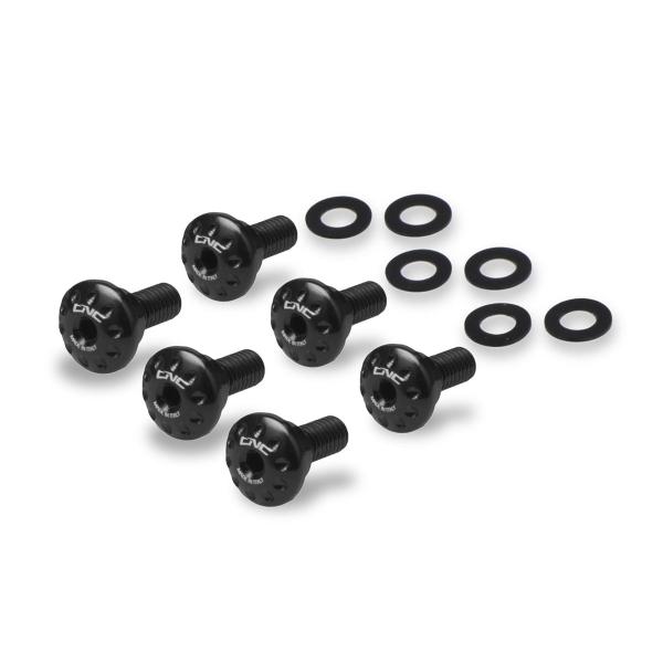 CNC Racing black front fender screw kit Ducati Multistrada V4 2021-2024