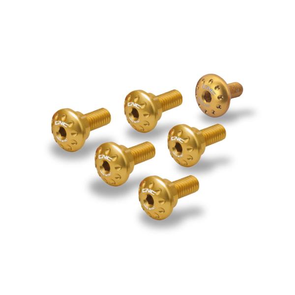 CNC Racing gold radiator side cover screw kit Ducati Monster 937 2021-2024