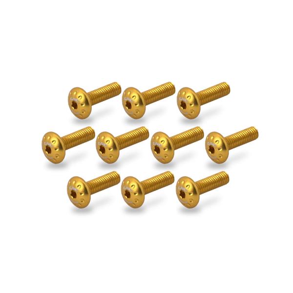 CNC Racing gold side fairing screw kit Ducati Streetfighter V2 2022-2024