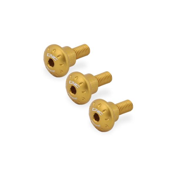 CNC Racing gold frame side cover screw kit Ducati DesertX 937 2022-2024
